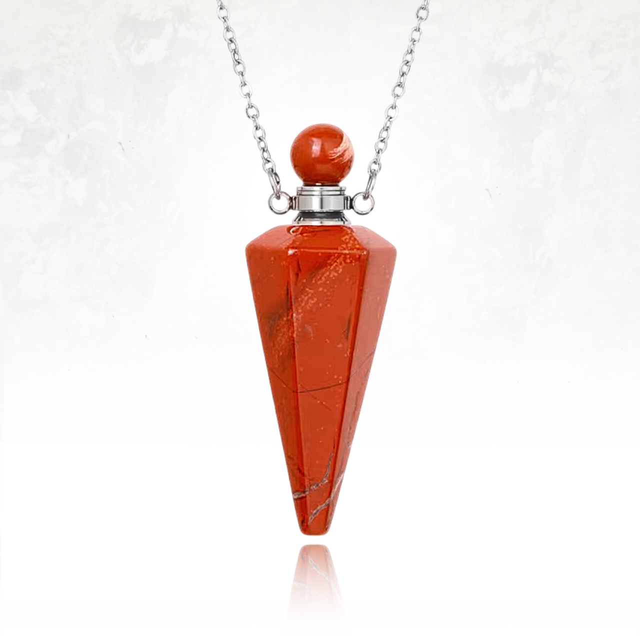 Bijou diffuseur d’aromathérapie en pierre semi-précieuse.