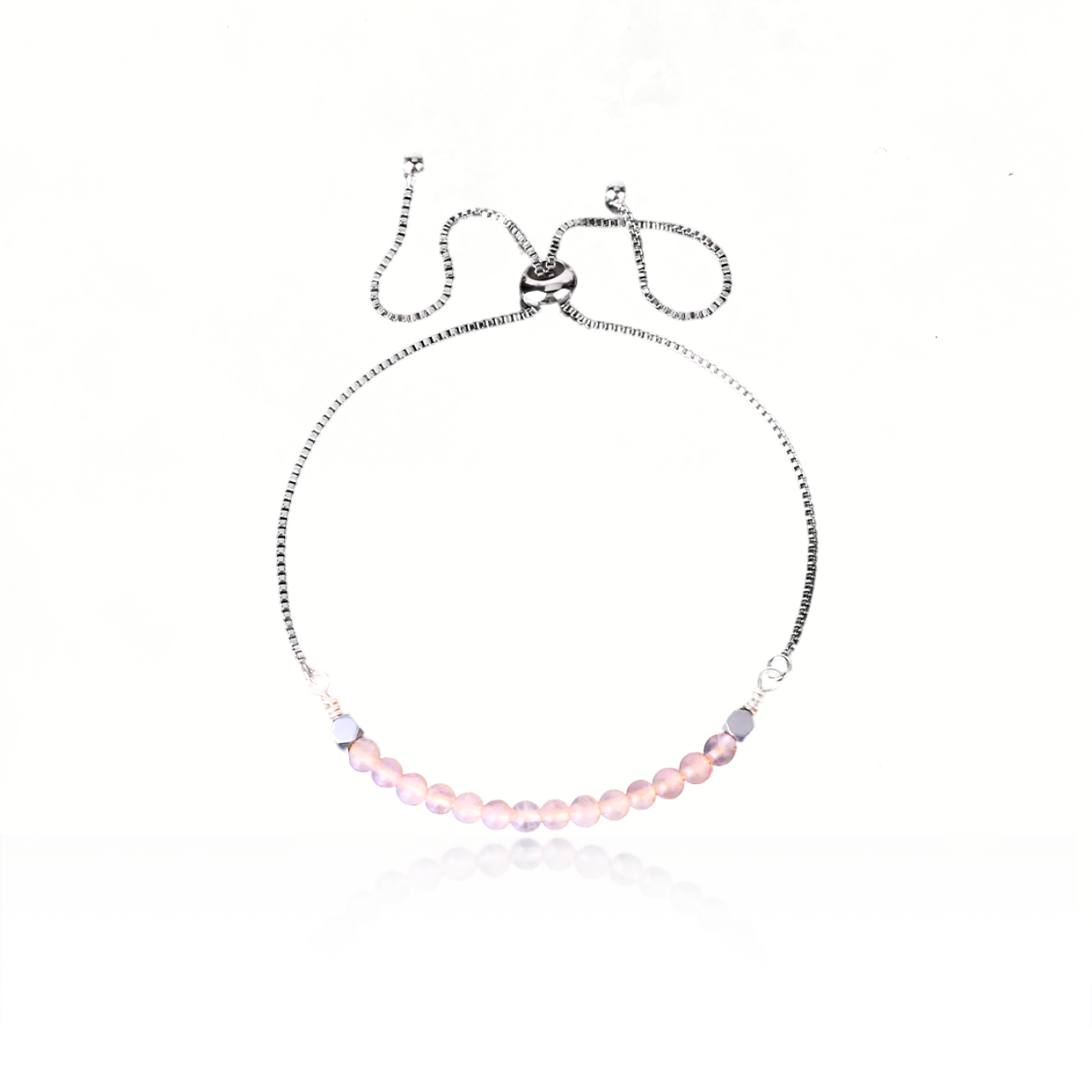 Accessoire sophistiqué en or avec pierres semi-précieuses de quartz rose