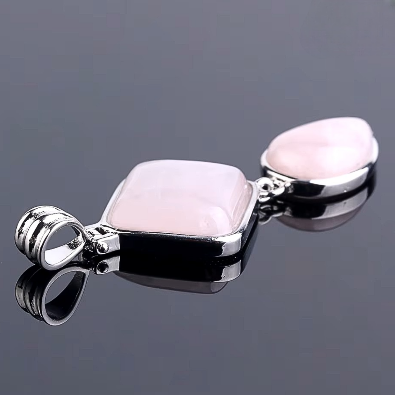 Collier AYAMA Carré et Goutte d'Eau