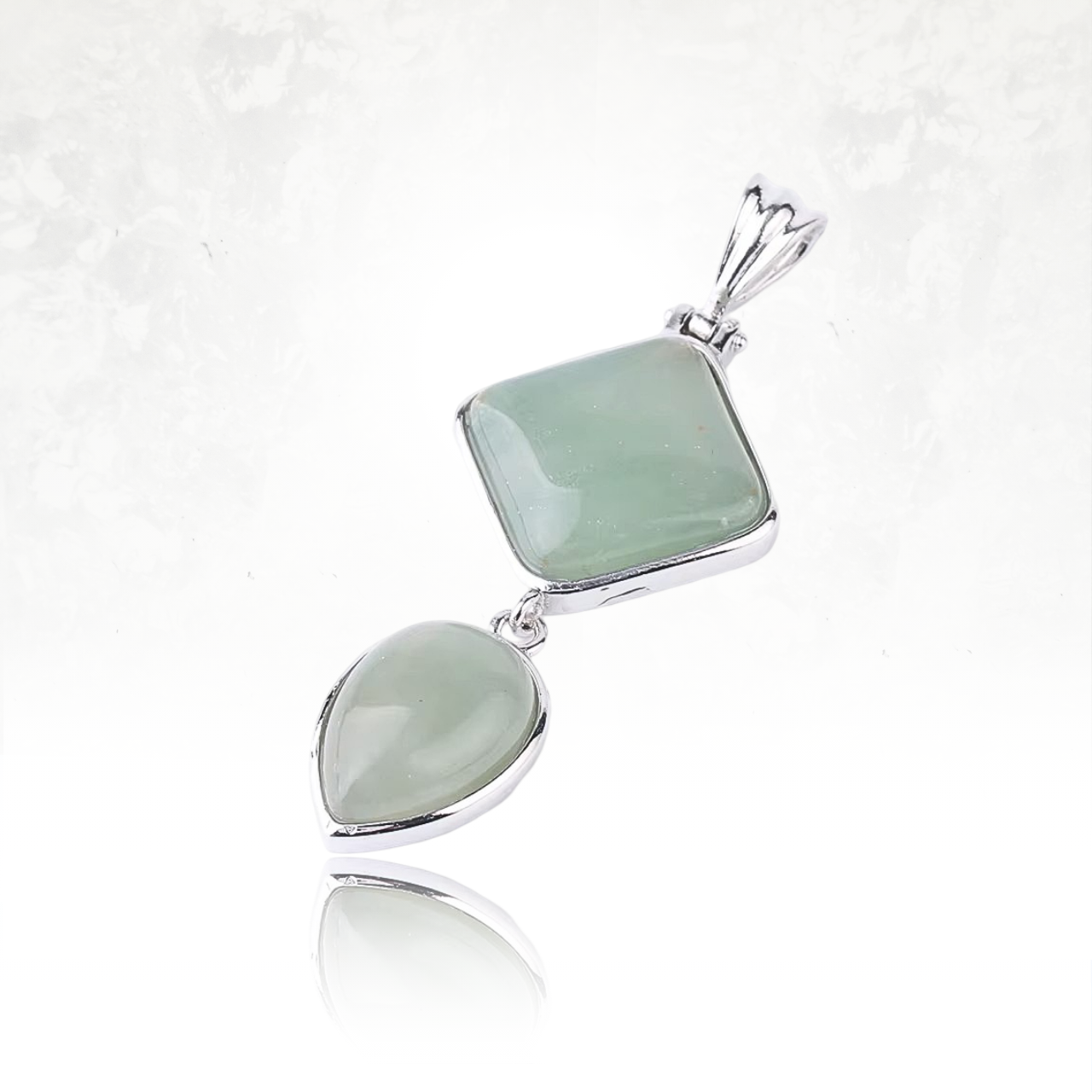 Collier AYAMA Carré et Goutte d'Eau