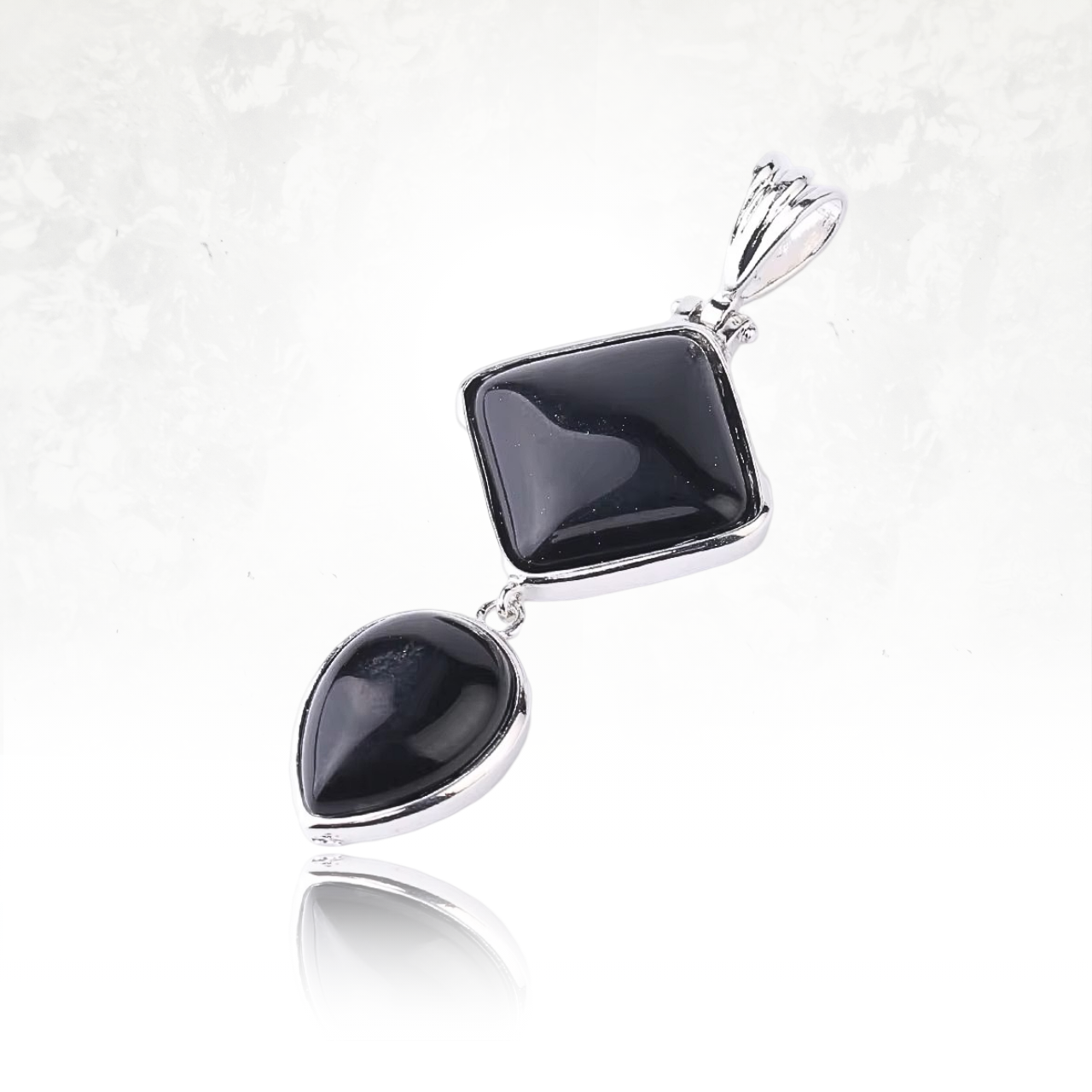 Collier AYAMA Carré et Goutte d'Eau