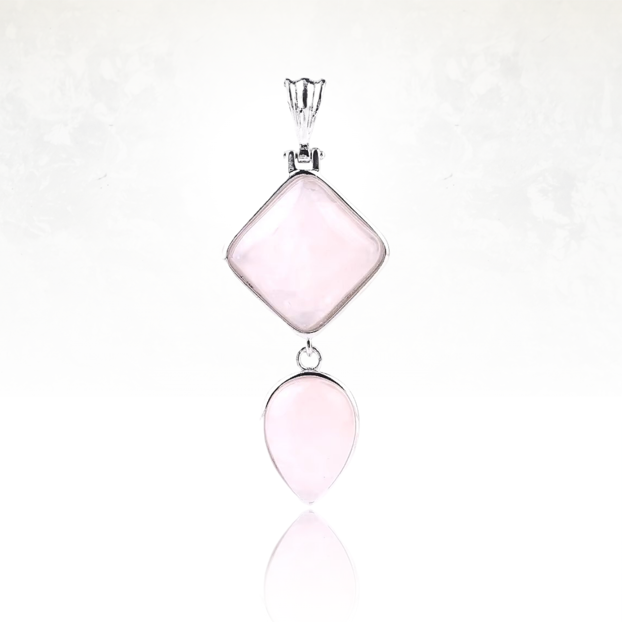 Collier AYAMA Carré et Goutte d'Eau