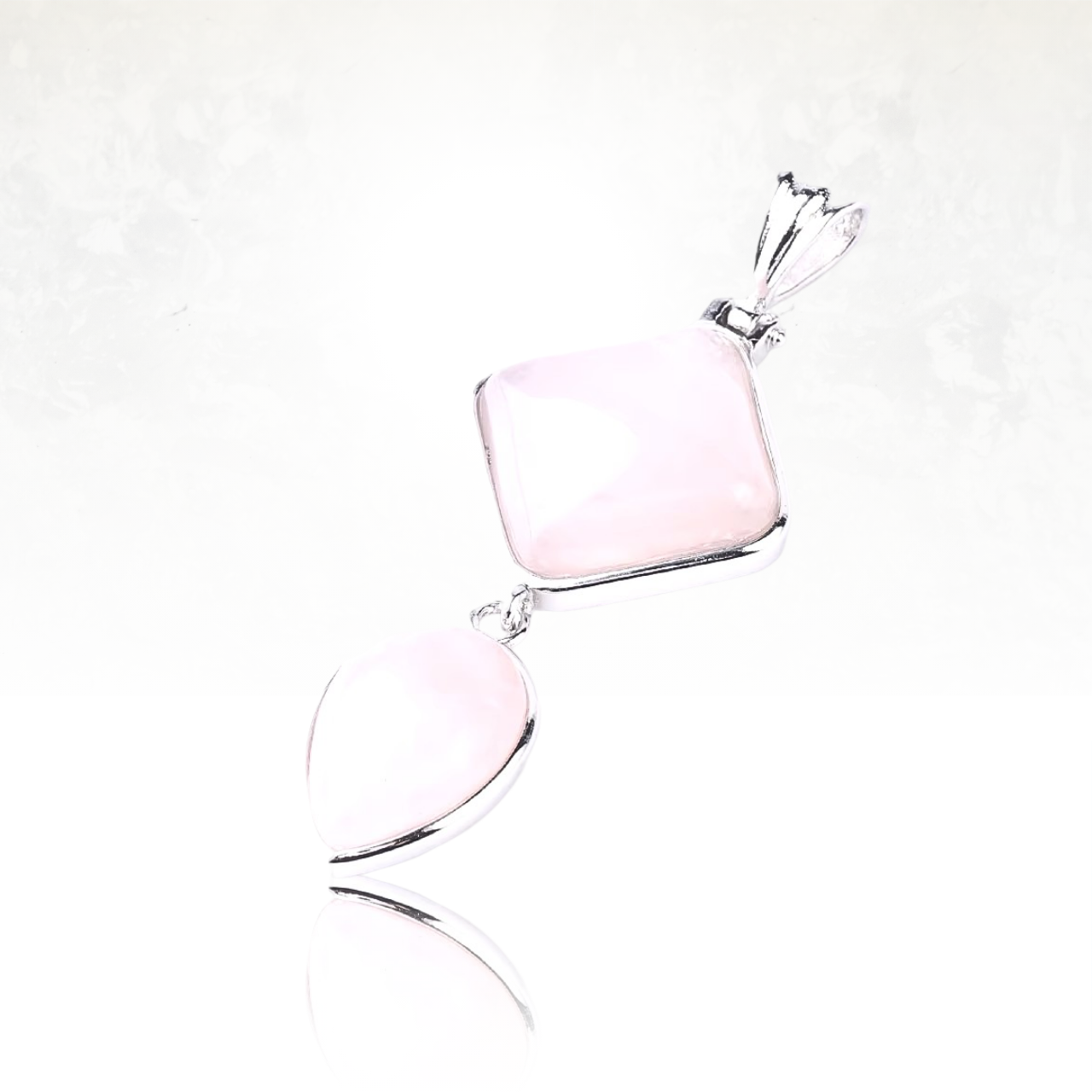 Collier AYAMA Carré et Goutte d'Eau