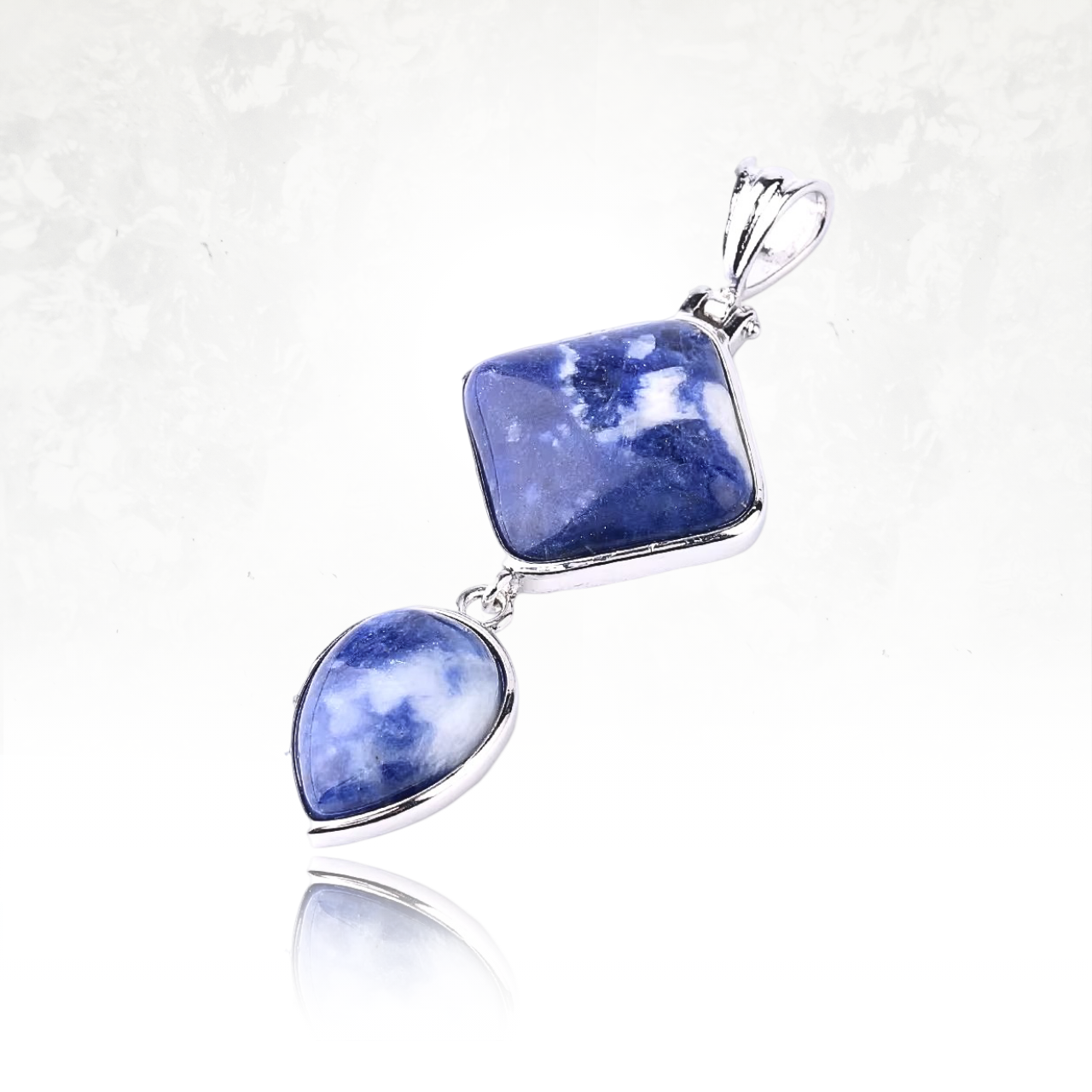 Collier AYAMA Carré et Goutte d'Eau