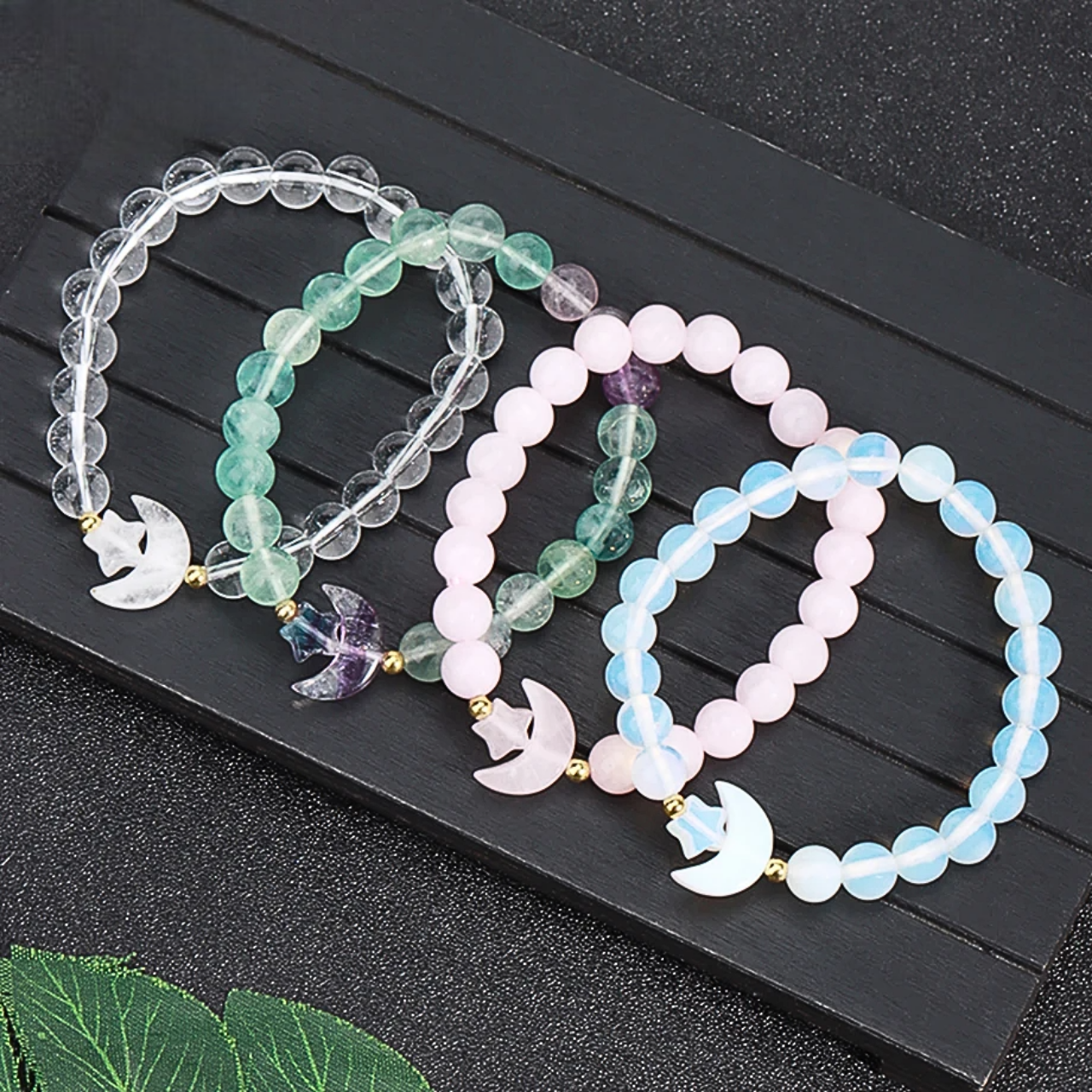 Bracelets CIELO aux pierres naturelles transparentes