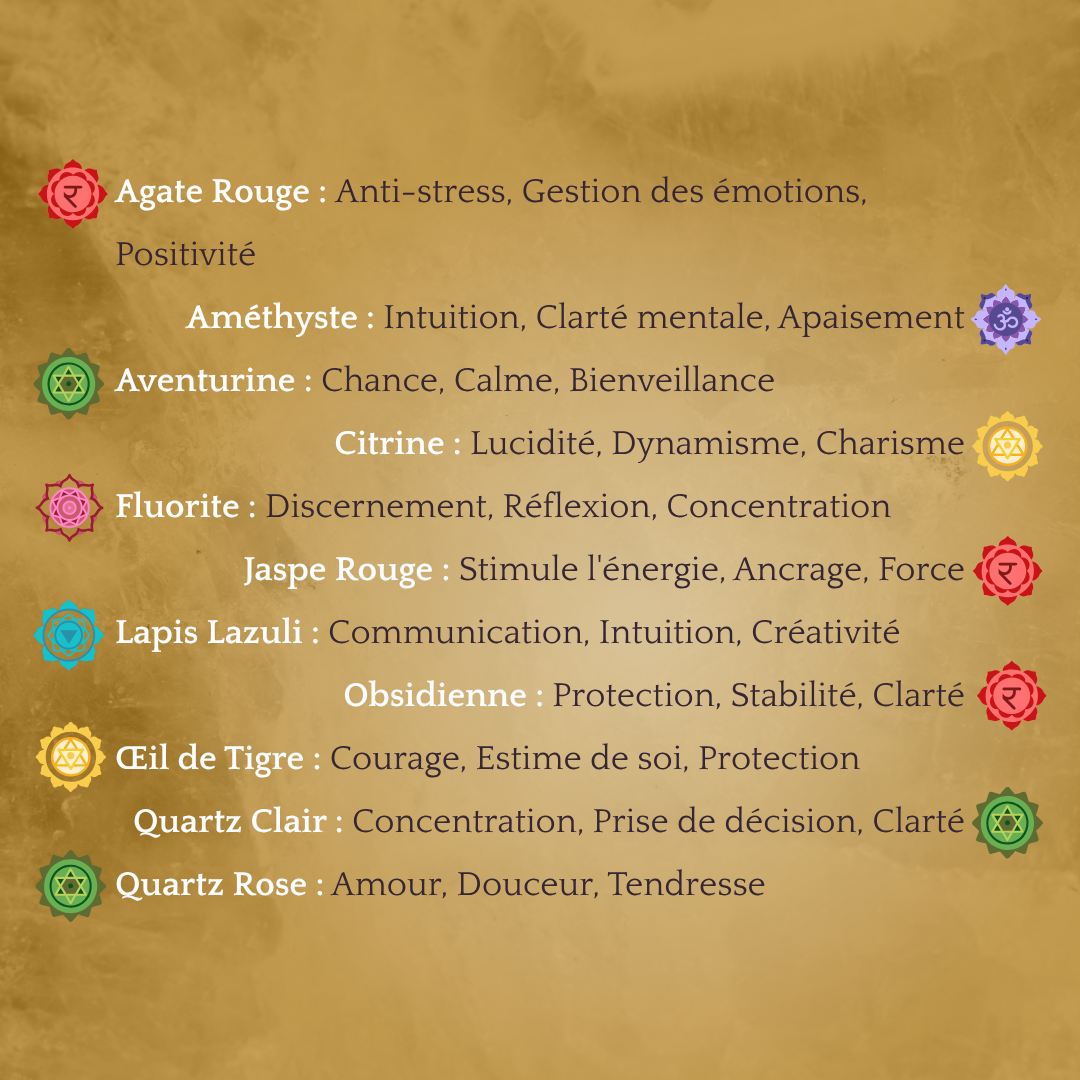 exlication des bienfaits des pierres