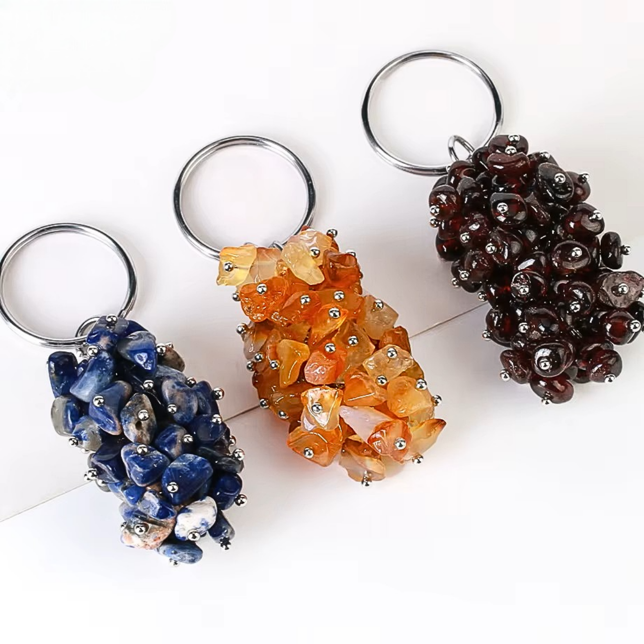 Porte-Clé FANTAISIE Cascade de Minéraux