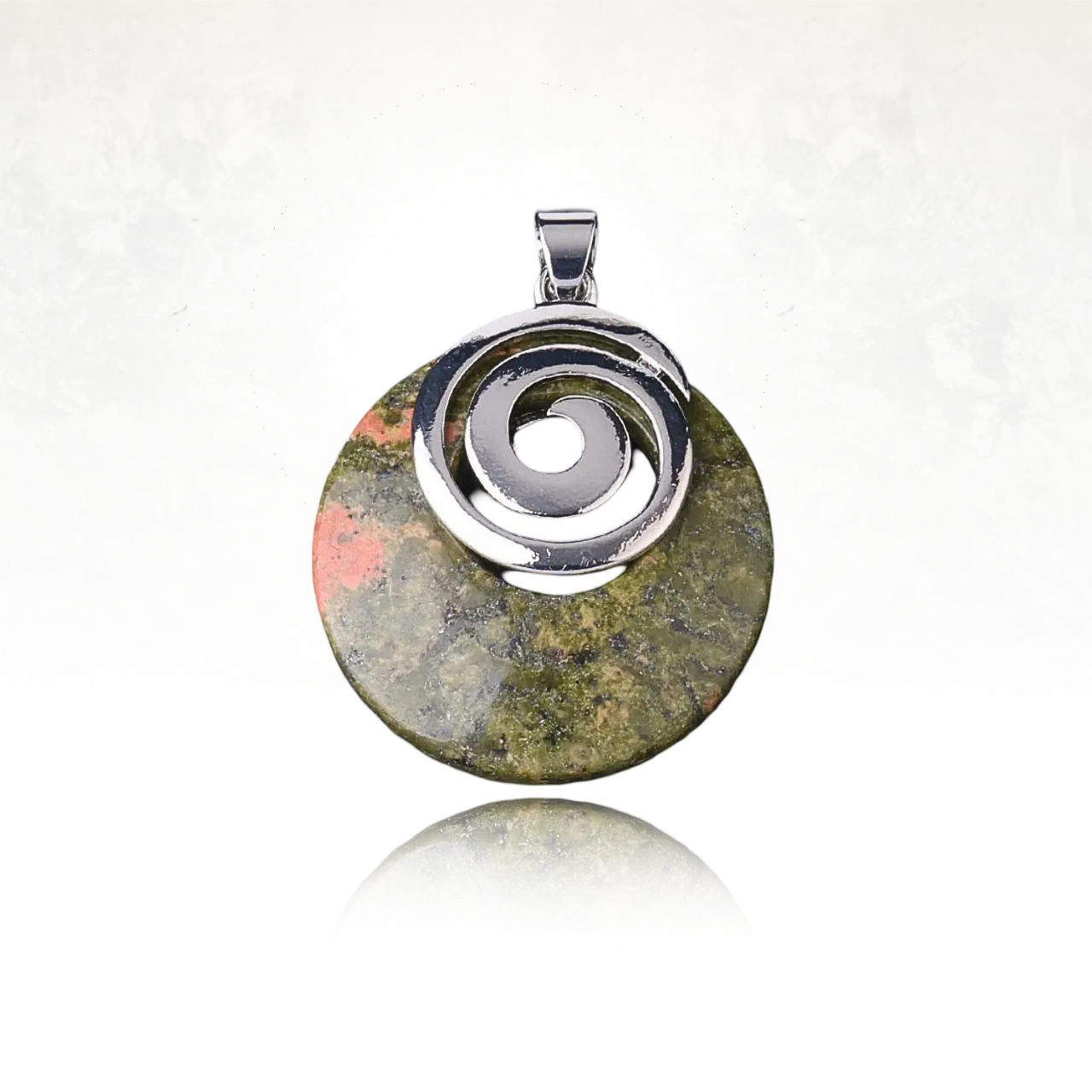 Bijou en pierre naturelle avec design élégant en spirale