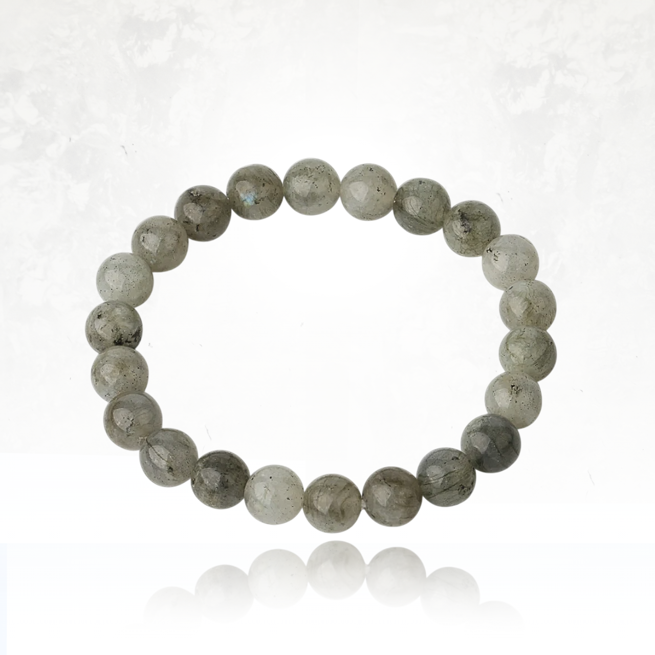 Bracelet SALIMA en labradorite, perles de 8 mm.