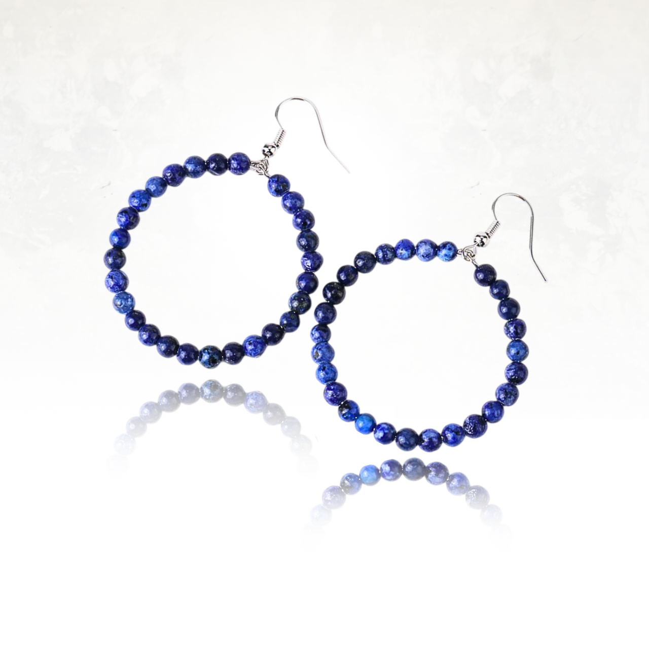 Boucles dâoreilles tendances en lapis lazuli