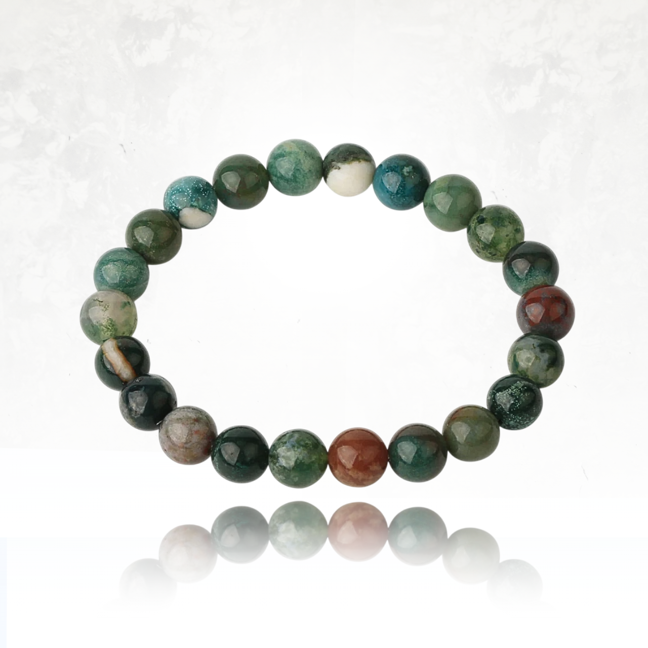 Bracelet SALIMA en pierre naturelle, style minimaliste et raffiné en agate indienne