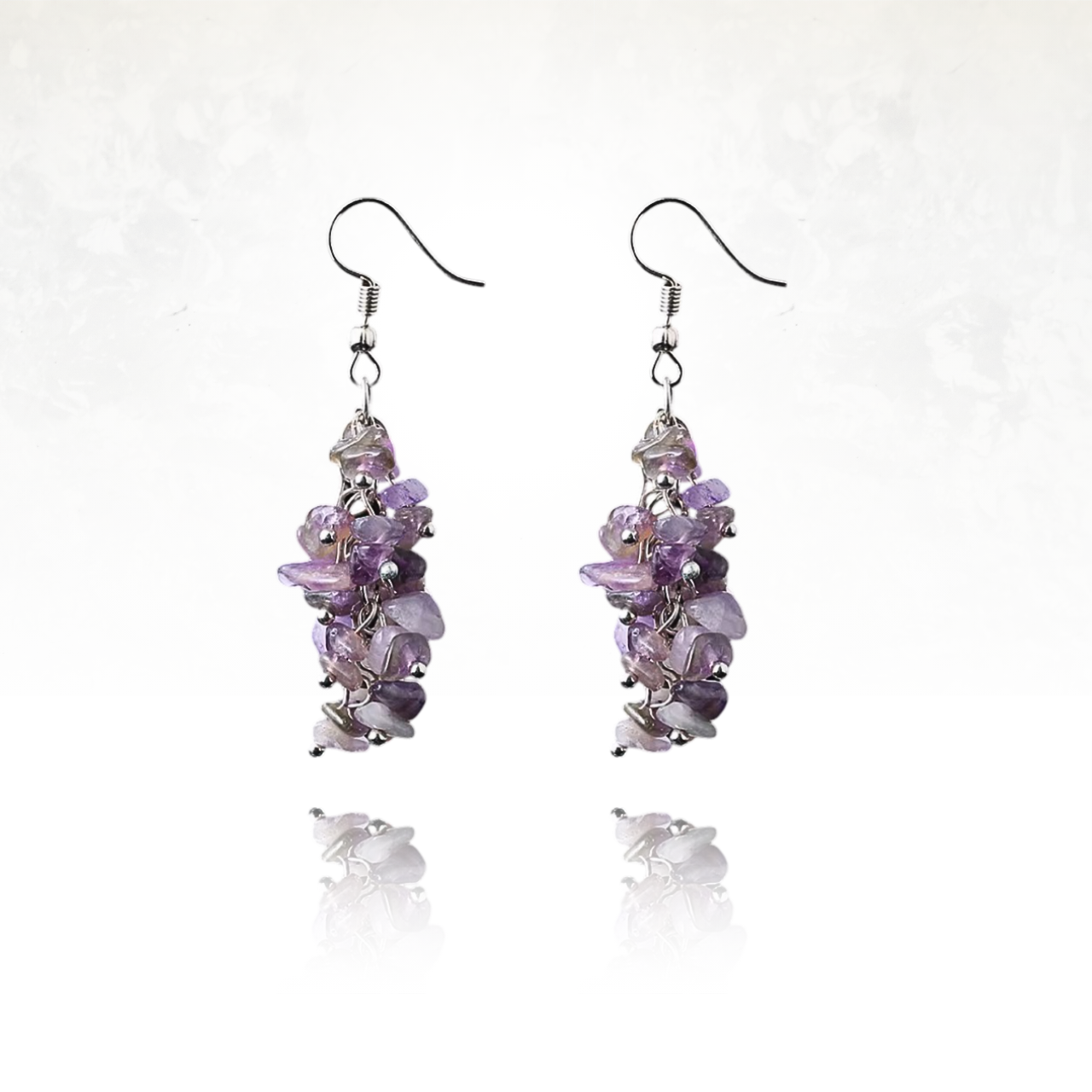 Boucles d'oreilles ALIVINE en améthyste, éclat et élégance.