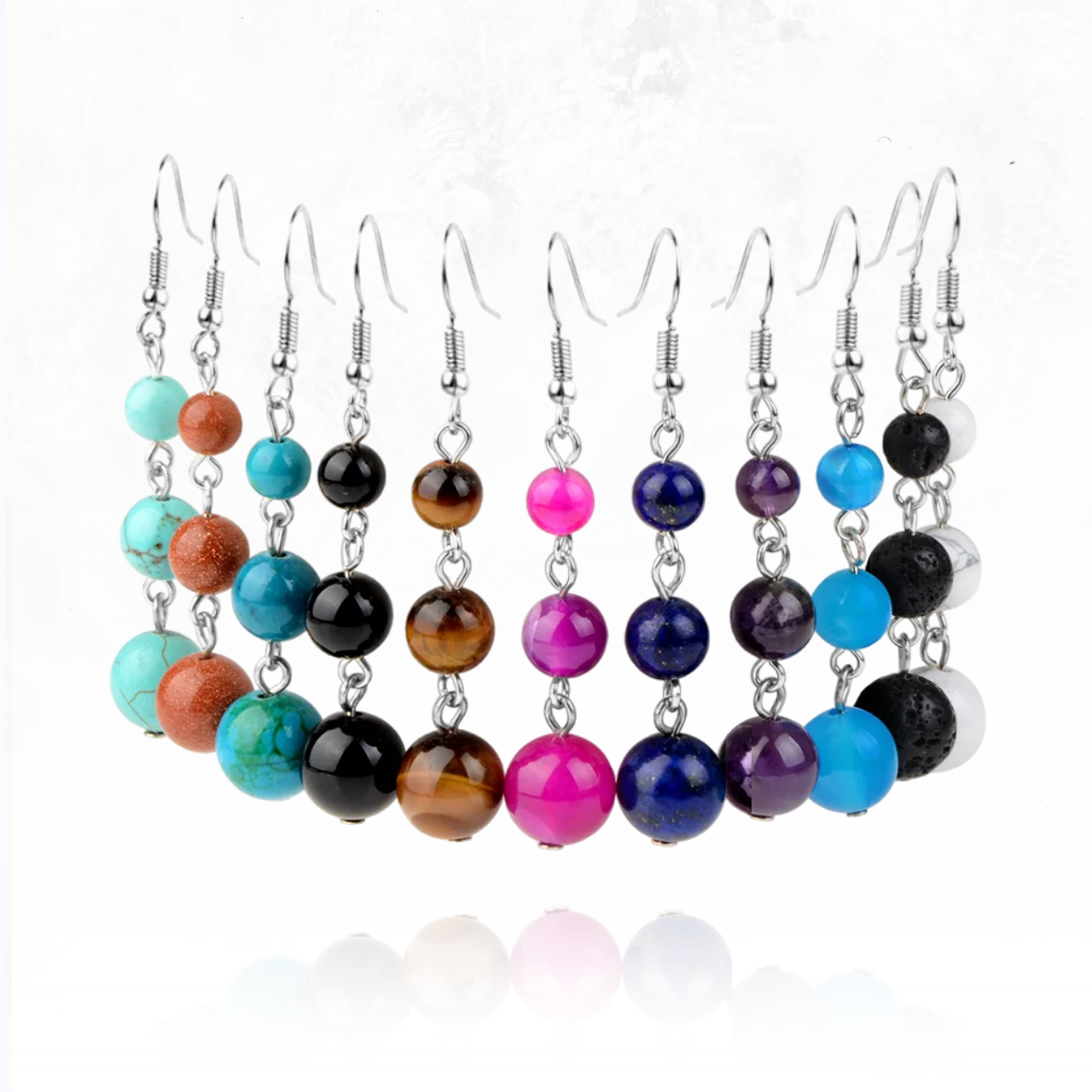 Boucles d'Oreilles AMSA Pendantes Cascade