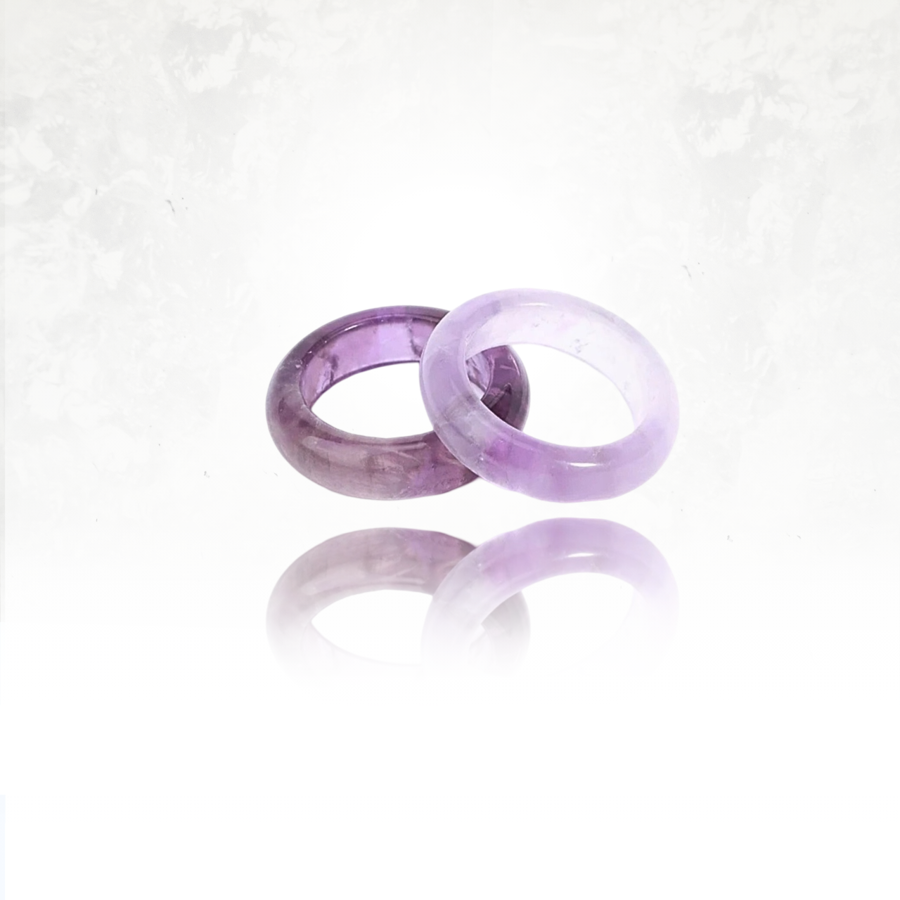 Bague en pierre naturelle dâamĂ©thyste, modĂšle ANIX unique.