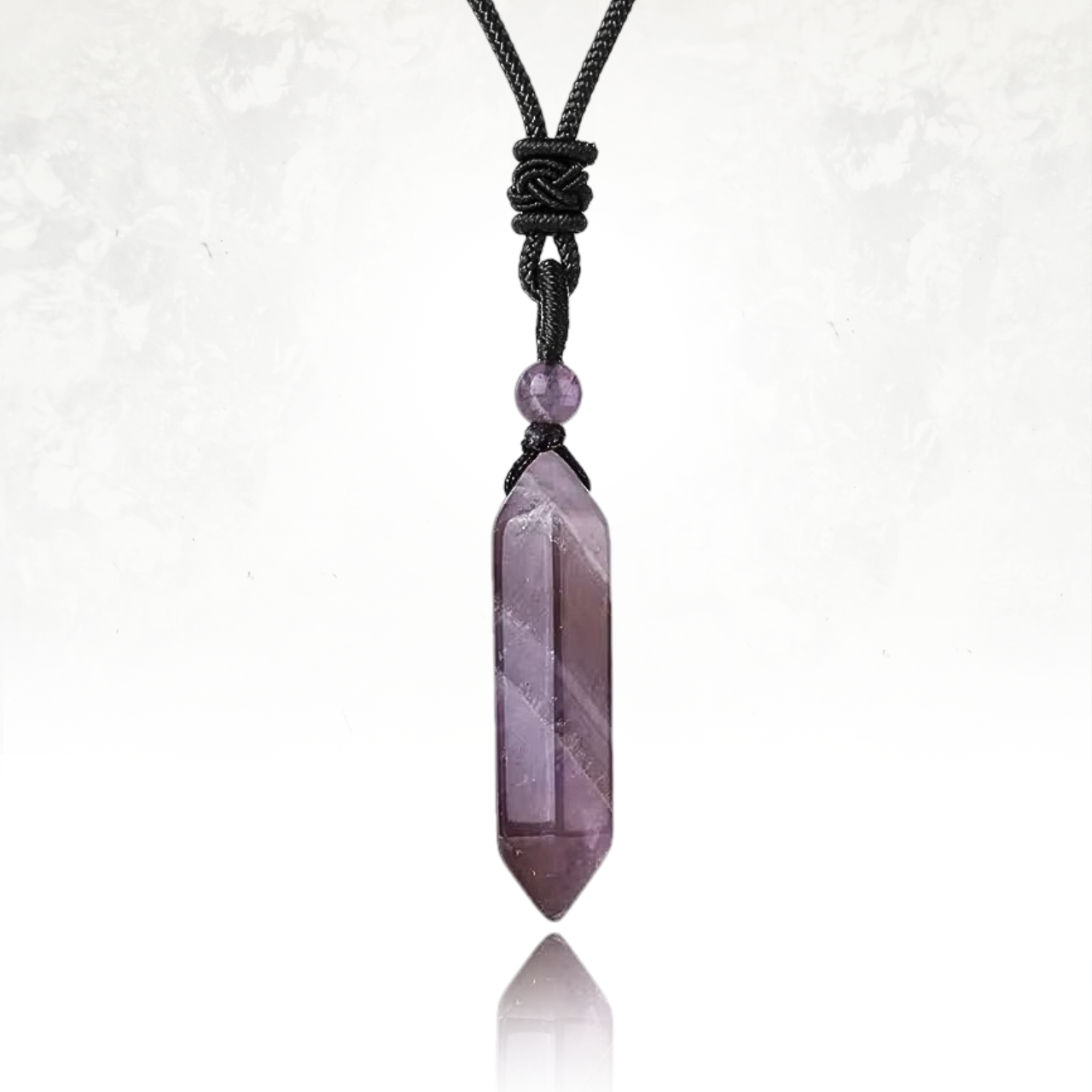 Collier IRINA avec pendentif en pierre naturelle taillée en pointe