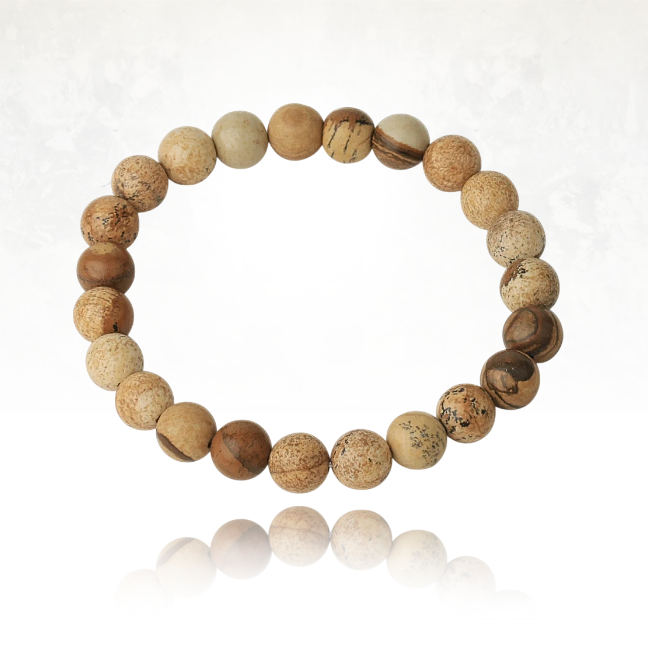 Bracelet SALIMA daux pierres naturelles de jaspe paysage.