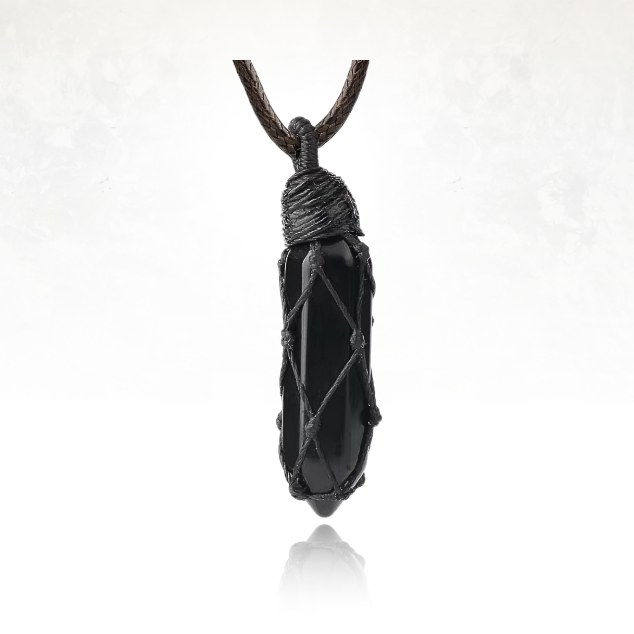 Amulette en obsidienne, associant protection et confiance en soi.

