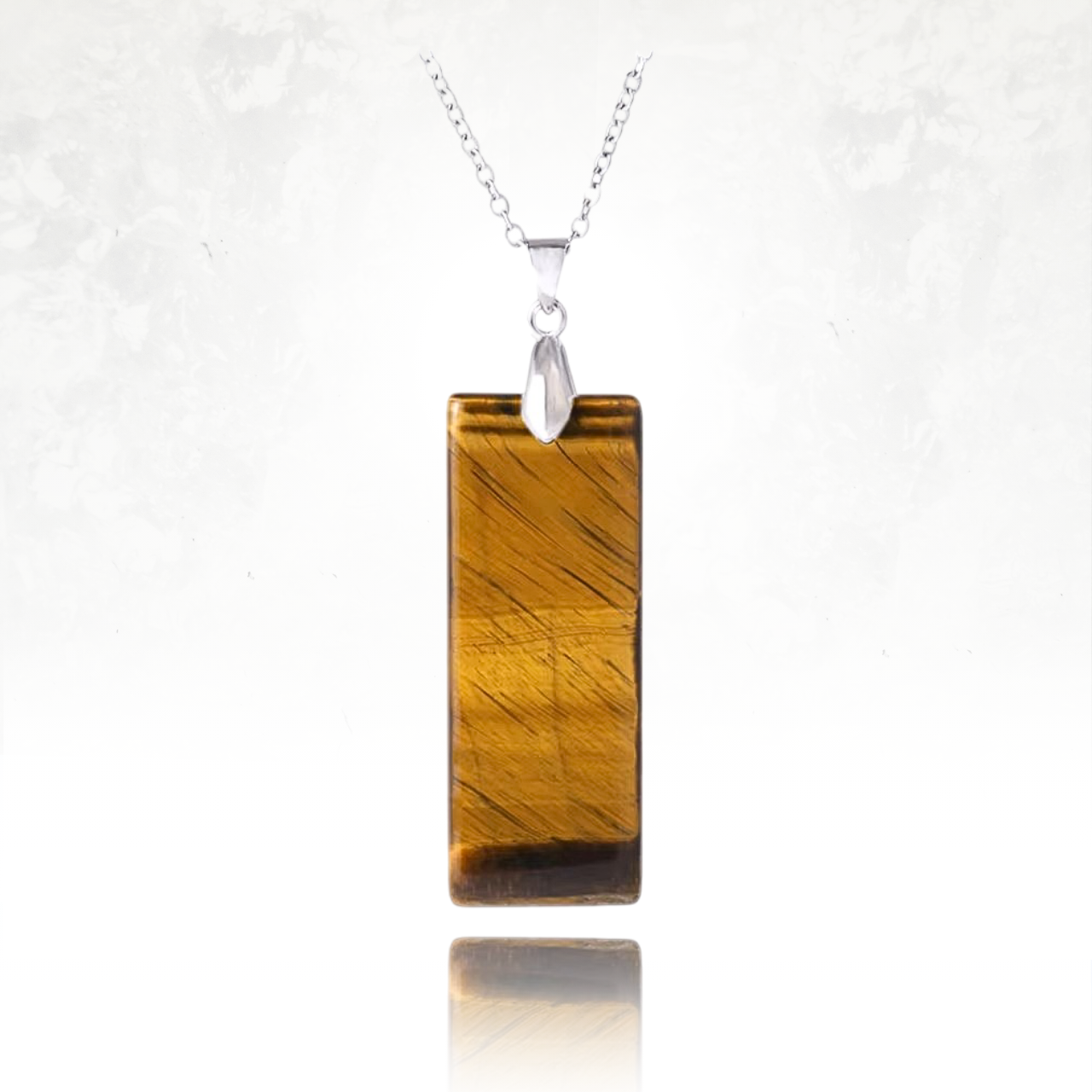 Bijou ALLI en cristal naturel d'oeil de tigre, un collier alliant beauté et bien-être.
