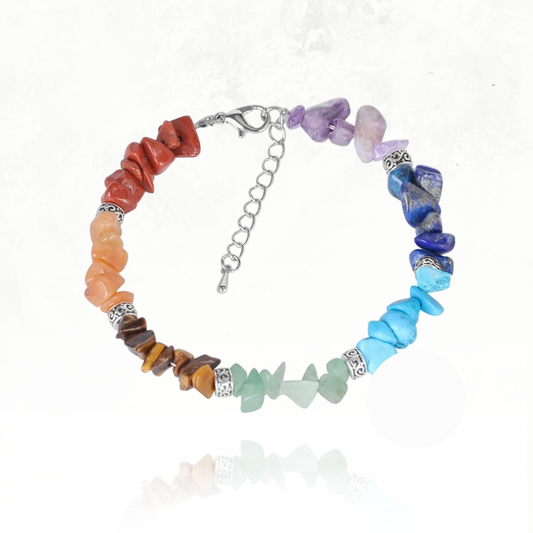bracelet 7 chakras avec détail ethnique